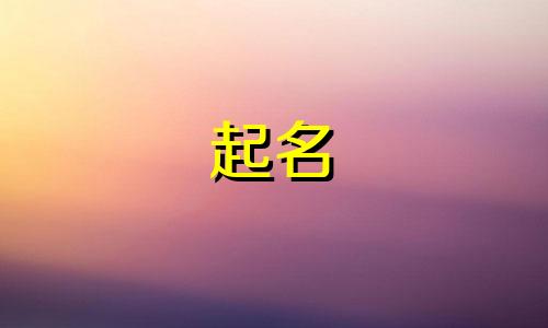 起名用的词库有哪些名字