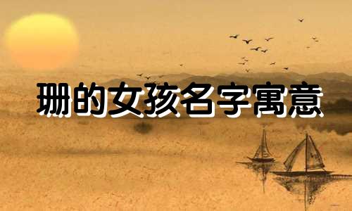 珊的女孩名字寓意 姗的女孩名字寓意好吗