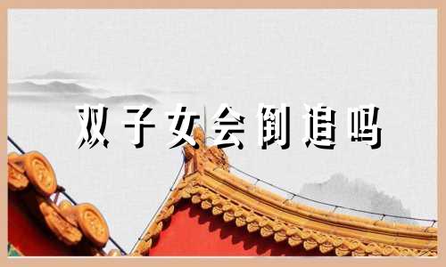 双子女会倒追吗 双子座女生追男生