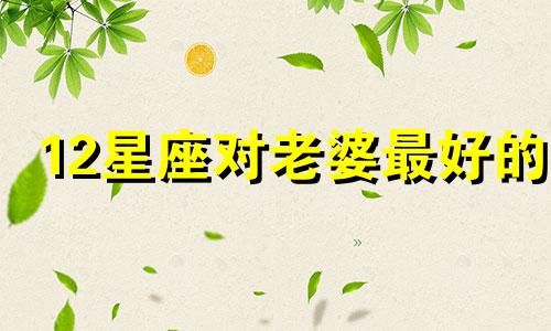12星座对老婆最好的 十二星座对婚姻的忠诚度