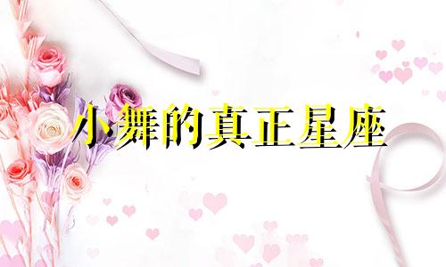 小舞的真正星座 小舞的星座是射手座对吗