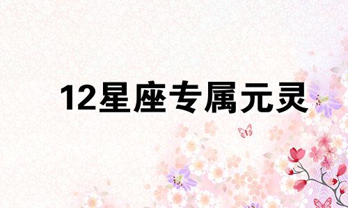 12星座专属元灵 十二星座的元力技能