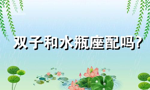 双子和水瓶座配吗? 双子和水瓶座爱情配对指数