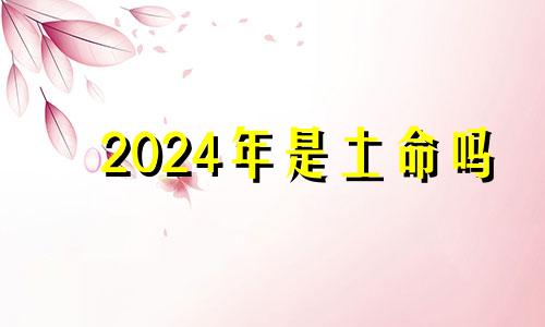 2024年是土命吗