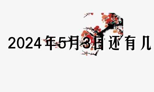 2024年5月3日还有几天 2023年4月5号