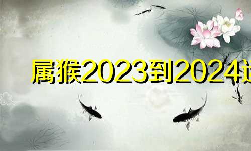 属猴2023到2024运势 属猴2024年运势及运程每月运程