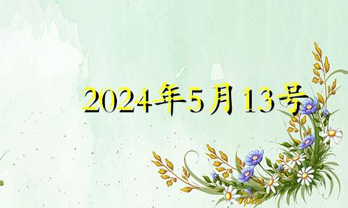 2024年5月13号 2023年的5月14日