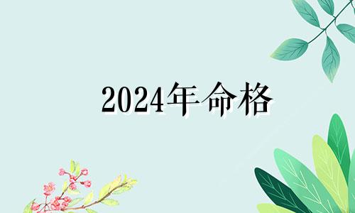 2024年命格 2024年结婚的八字