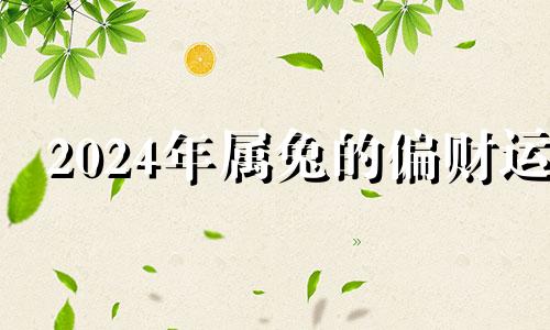 2024年属兔的偏财运 2024年属兔百年难遇