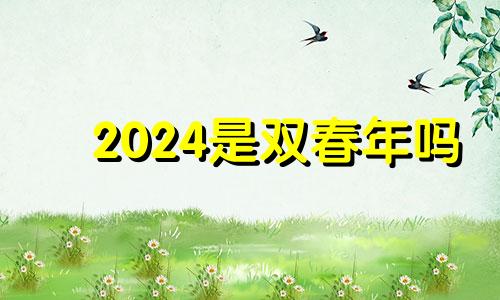 2024是双春年吗 2024年有两个春节
