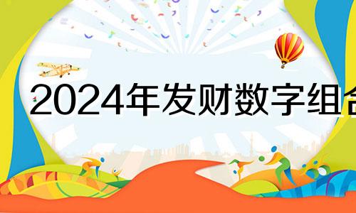 2024年发财数字组合 2024年发财数字有哪些