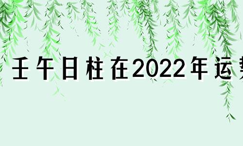 壬午日柱在2022年运势 壬午日柱2021年辛丑年运势