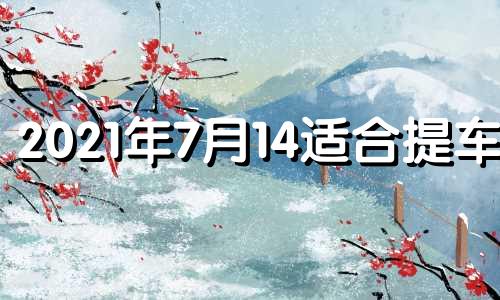 2021年7月14适合提车吗 2024年7月14日农历