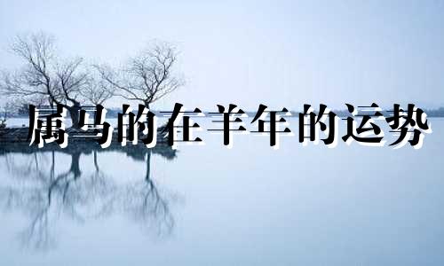 属马的在羊年的运势 属马人在猴年运势
