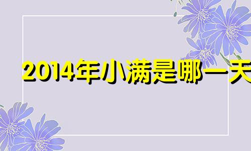 2014年小满是哪一天 小满遇521