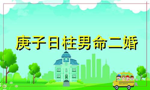 庚子日柱男命二婚 
