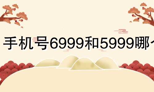 手机号6999和5999哪个好 手机号2999好不好