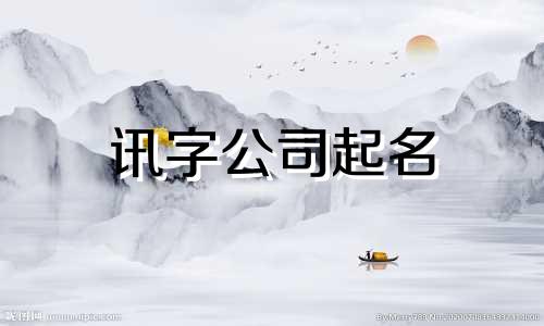 讯字公司起名 迅字公司名