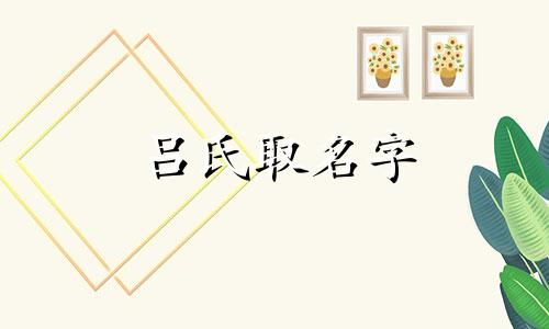 吕氏取名字 吕氏名字大全女孩文雅