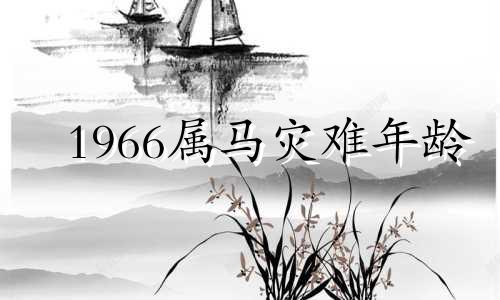 1966属马灾难年龄 属马一生最克3个人