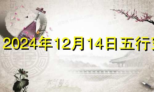 2024年12月14日五行穿衣 2024年12月19日农历