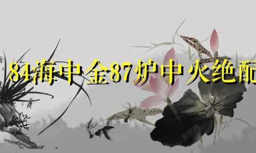 84海中金87炉中火绝配 炉中火和海中金生财吗