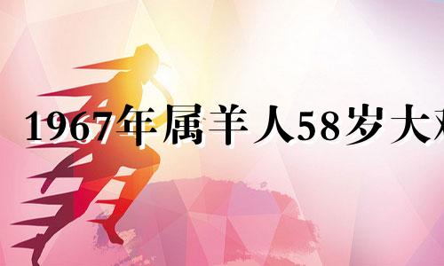 1967年属羊人58岁大难 79年羊45岁后两喜缠身