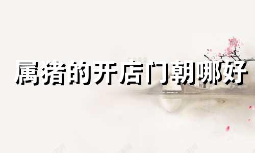 属猪的开店门朝哪好 属猪人做生意门面朝哪