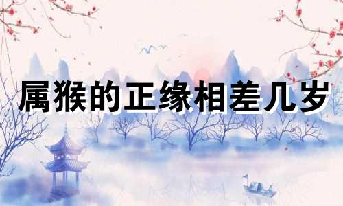 属猴的正缘相差几岁 2025年属猴血光之灾