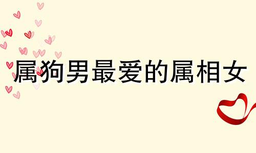 属狗男最爱的属相女 属狗男喜欢听什么情话
