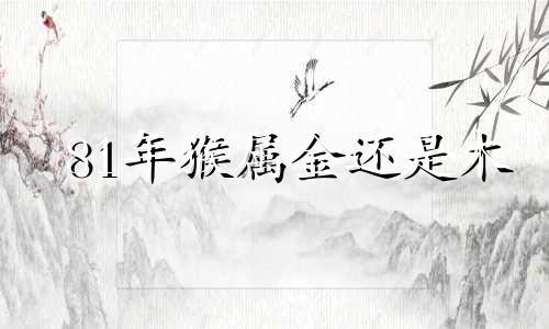 81年猴属金还是木 80年的猴石榴木命缺啥
