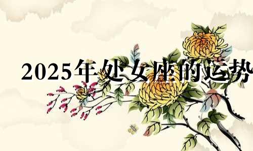 2025年处女座的运势 处女座2021年的幸运