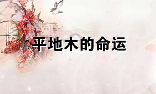 平地木的命运 平地木命是什么意思?这个命好不好?