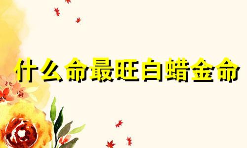 什么命最旺白蜡金命 白蜡金适合去哪个城市