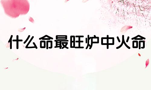 什么命最旺炉中火命 炉中火靠什么能发财