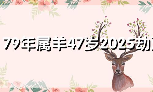 79年属羊47岁2025劫难女 1979属羊2025苦尽甘来