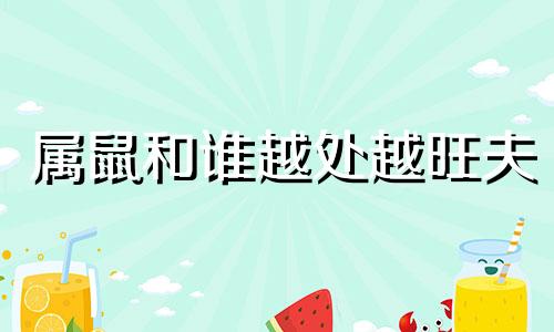 属鼠和谁越处越旺夫 属鼠的人跟属什么的人最合