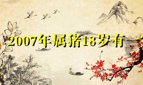 2007年属猪18岁有一灾 2007年属猪的几岁了