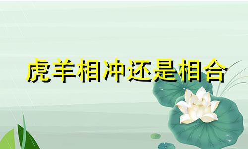 虎羊相冲还是相合 属虎2025年最大的劫