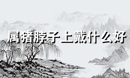 属猪脖子上戴什么好 属猪的人睡觉头朝哪个方向最好