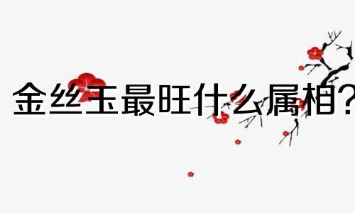 金丝玉最旺什么属相? 金丝玉为何会越戴越穷