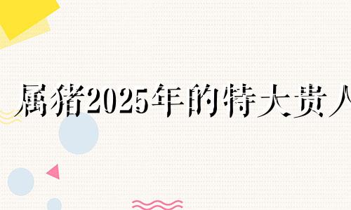 属猪2025年的特大贵人 猪和谁是天生一对