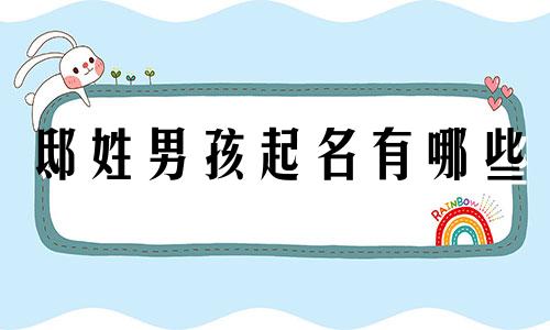 邸姓男孩起名有哪些