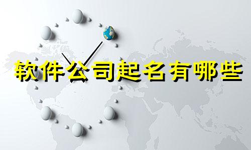 软件公司起名有哪些