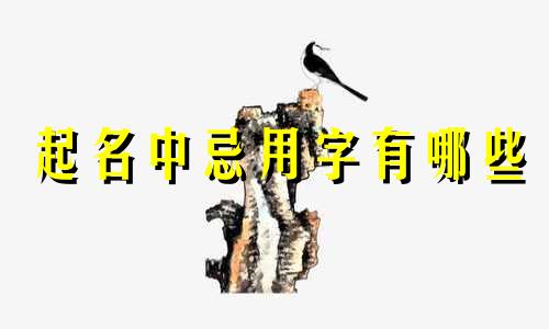 起名中忌用字有哪些