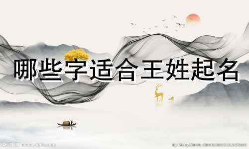 哪些字适合王姓起名