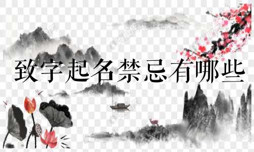 致字起名禁忌有哪些
