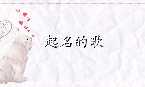 起名的歌 舞蹈有哪些