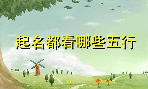 起名都看哪些五行