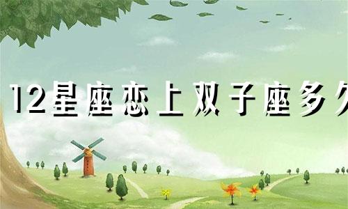 12星座恋上双子座多久